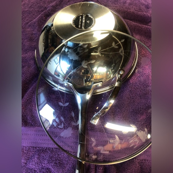Princess House Other - 13 INCH SKILLET PAN WOK PRINCESS HOUSE HERITAGE STAINLESS STEEL WITH LID NWT